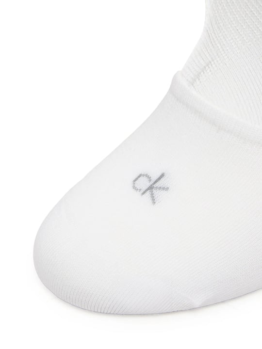 Calvin Klein Calvin Klein Erkek CK Logo İşlemeli Üçlü Paket Babet Beyaz Çorap C701234367-004