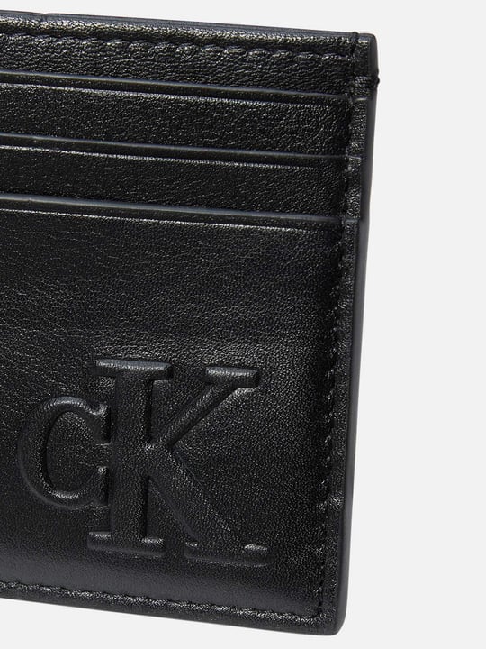 Calvin Klein Calvin Klein Erkek CK Logo Kabartmalı Ekstra Kart Bölmeli Deri Siyah Cüzdan LV04G1070G-UB1