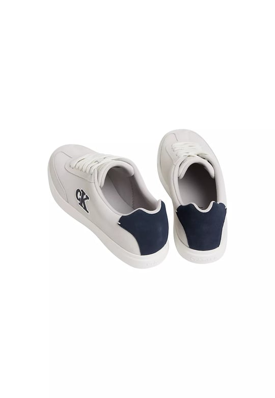 Calvin Klein Calvin Klein Erkek CK Logolu Düşük Bilekli Süet Beyaz Sneaker HM0HM02125-0LA