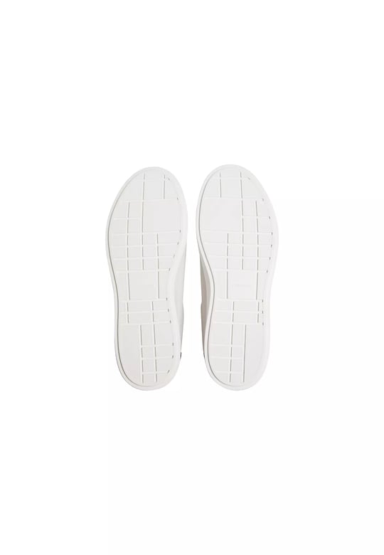 Calvin Klein Calvin Klein Erkek CK Logolu Düşük Bilekli Süet Beyaz Sneaker HM0HM02125-0LA