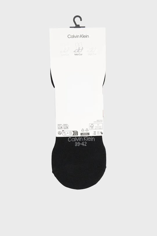 Calvin Klein Calvin Klein Erkek CK Logo İşlemeli Üçlü Paket Babet Siyah Çorap C701234367-001