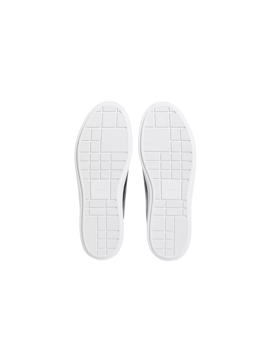 Calvin Klein Calvin Klein Erkek CK Logo Kabartmalı Düşük Bilekli Deri Siyah Sneaker HM0HM02123-BEH