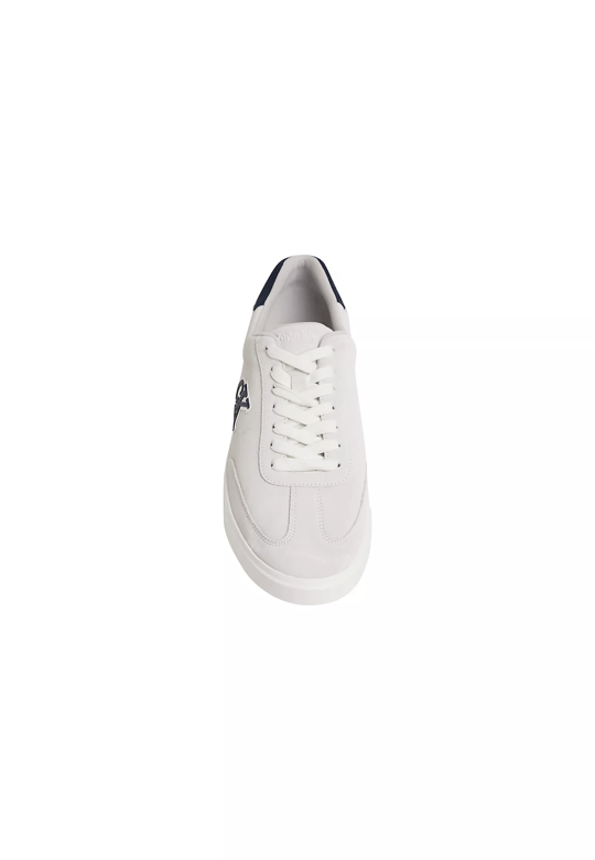 Calvin Klein Calvin Klein Erkek CK Logolu Düşük Bilekli Süet Beyaz Sneaker HM0HM02125-0LA