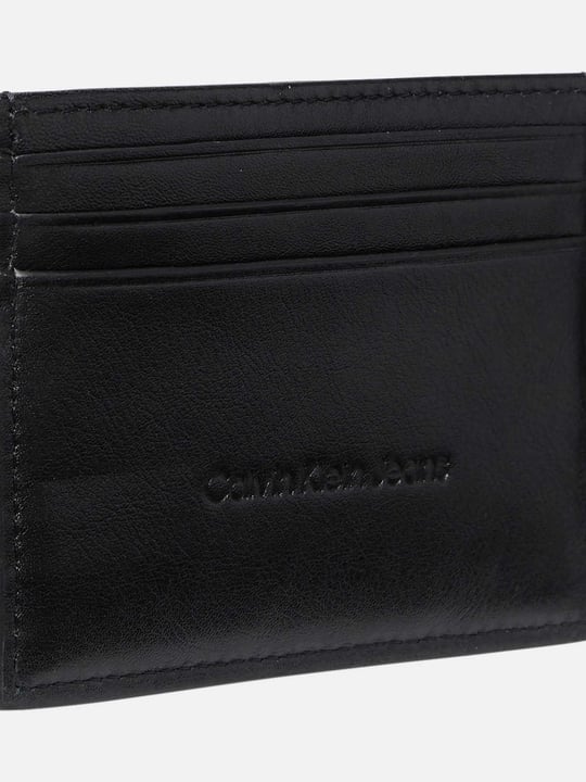 Calvin Klein Calvin Klein Erkek CK Logo Kabartmalı Ekstra Kart Bölmeli Deri Siyah Cüzdan LV04G1070G-UB1