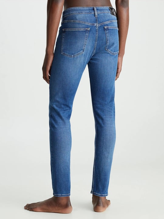Calvin Klein Calvin Kleın Erkek Denim Slim Fit Yüksek Bel Günlük Kullanım Mavi Jeans J30J323691-1BJ
