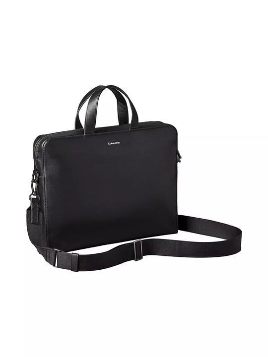 Calvin Klein Calvin Klein Erkek Deri Ayarlanabilir Askı Metal Logo Siyah El Çantası LV04D3290G-UB1