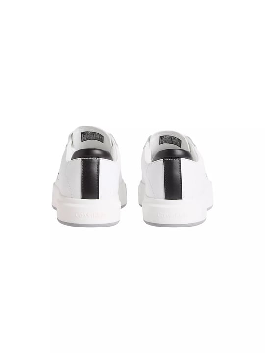 Calvin Klein Calvin Klein Erkek Deri Bağlamalı Rahat Taban CK Yazı Detay Beyaz Sneaker YM0YM01460-01W