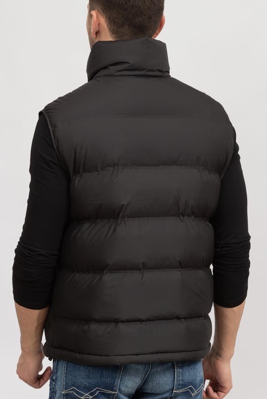 Calvin Klein Calvin Kleın Erkek Dikişsiz Kapitoneli Dik Yaka Jile Siyah Mont K10K110683-BEH