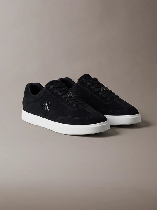 Calvin Klein Calvin Klein Erkek Düşük Bilekli Rahat Taban Ck Logolu Süet Siyah Sneaker HM0HM02201-BEH