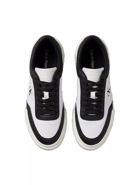 Calvin Klein Calvin Klein Erkek Düşük Bilekli CK Logo İmzalı Deri Beyaz Sneaker HM0HM02326-01W