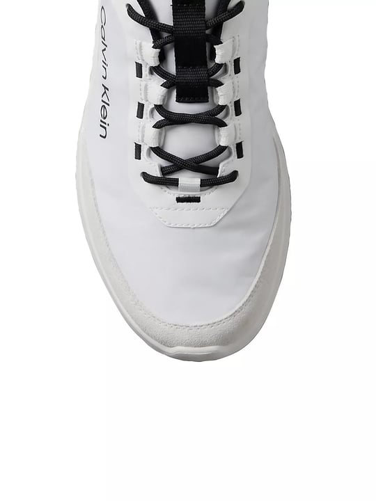 Calvin Klein Calvin Klein Erkek Düşük Bilekli Ortopedik Tabanlı CK Logo Detaylı Beyaz Sneaker HM0HM02342-01W