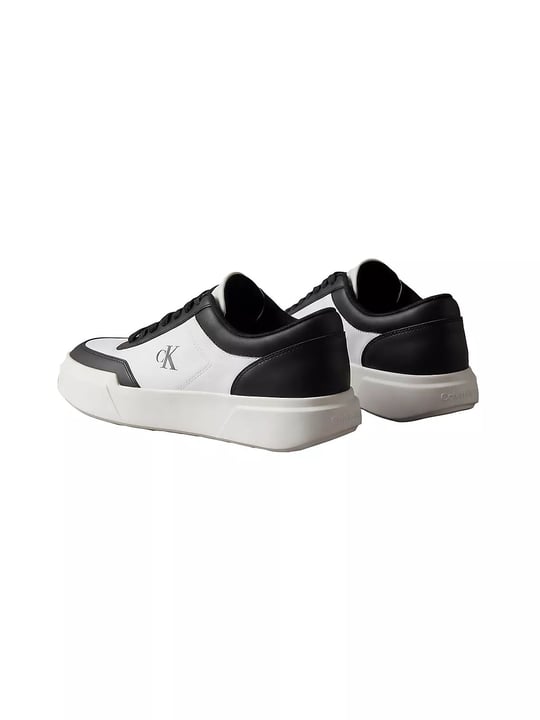 Calvin Klein Calvin Klein Erkek Düşük Bilekli CK Logo İmzalı Deri Beyaz Sneaker HM0HM02326-01W