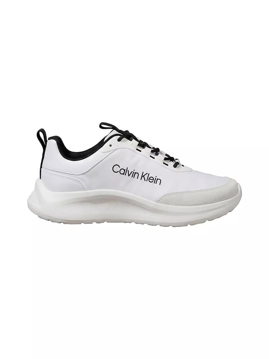 Calvin Klein Calvin Klein Erkek Düşük Bilekli Ortopedik Tabanlı CK Logo Detaylı Beyaz Sneaker HM0HM02342-01W