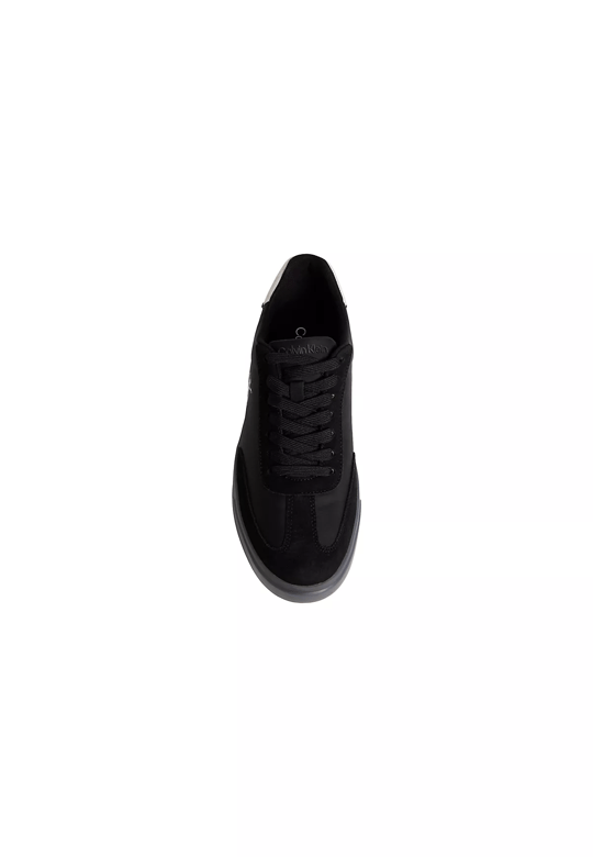 Calvin Klein Calvin Klein Erkek Düşük Bilekli CK Logo Detaylı Topuk Kısmında Süet Detaylı Siyah Sneaker HM0HM02126-0GM