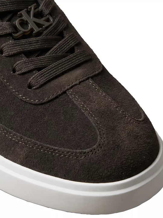 Calvin Klein Calvin Klein Erkek Düşük Bilekli Rahat Taban Ck Logolu Süet Koyu Kahve Sneaker HM0HM02201-BAM