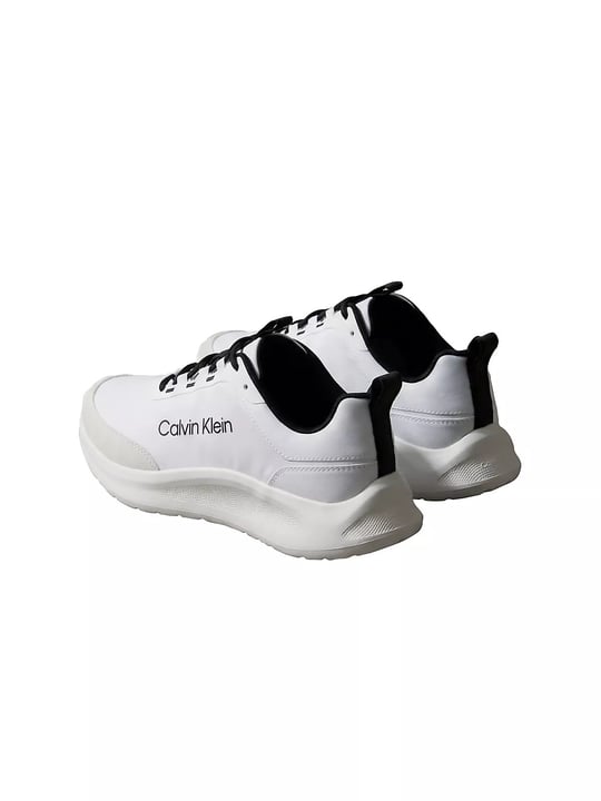 Calvin Klein Calvin Klein Erkek Düşük Bilekli Ortopedik Tabanlı CK Logo Detaylı Beyaz Sneaker HM0HM02342-01W