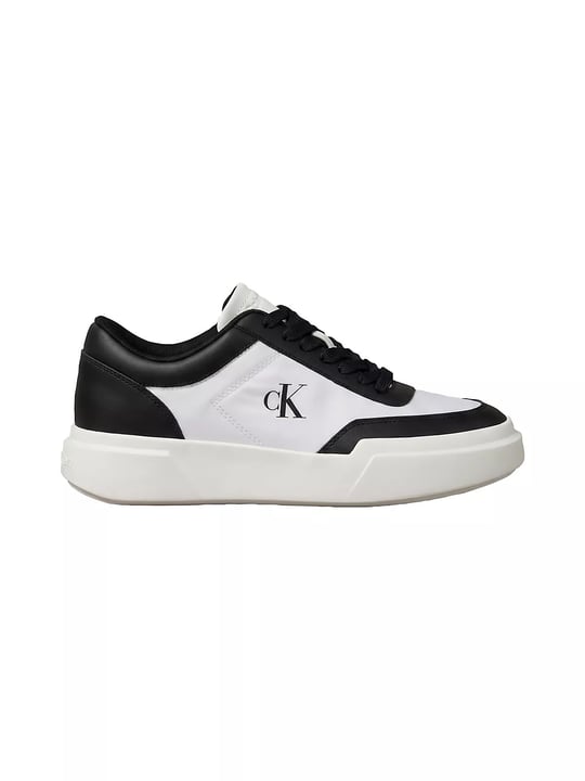 Calvin Klein Calvin Klein Erkek Düşük Bilekli CK Logo İmzalı Deri Beyaz Sneaker HM0HM02326-01W