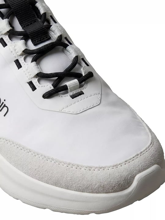 Calvin Klein Calvin Klein Erkek Düşük Bilekli Ortopedik Tabanlı CK Logo Detaylı Beyaz Sneaker HM0HM02342-01W