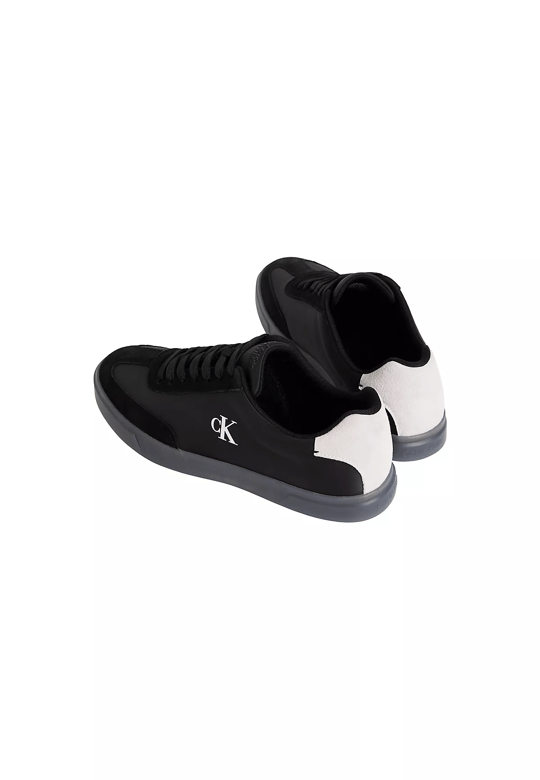 Calvin Klein Calvin Klein Erkek Düşük Bilekli CK Logo Detaylı Topuk Kısmında Süet Detaylı Siyah Sneaker HM0HM02126-0GM