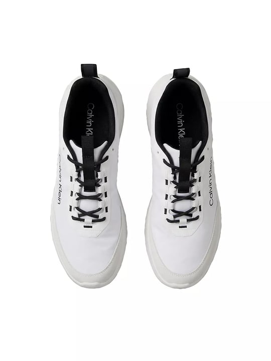 Calvin Klein Calvin Klein Erkek Düşük Bilekli Ortopedik Tabanlı CK Logo Detaylı Beyaz Sneaker HM0HM02342-01W