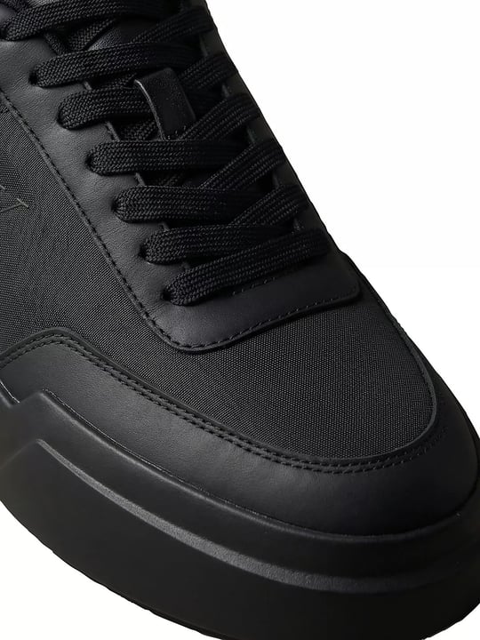 Calvin Klein Calvin Klein Erkek Düşük Bilekli CK Logo İmzalı Deri Siyah Sneaker HM0HM02326-0GJ