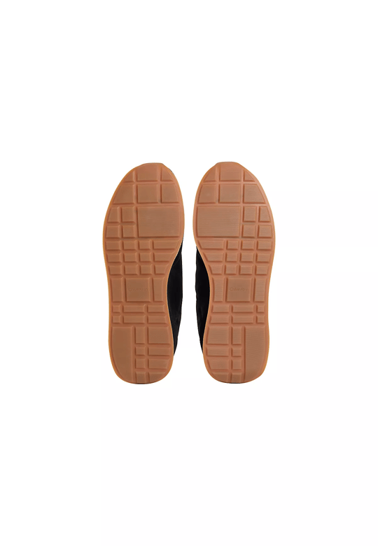 Calvin Klein Calvin Klein Erkek Düz Rahat Taban Bağlamalı CK Yazı Desenli Deri Siyah Sneaker YM0YM01361-0GW