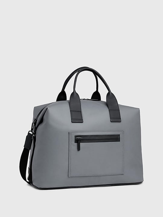 Calvin Klein Calvin Kleın Erkek El Omuz Askılı Marka Logolu Gri Valiz & Bavul K50K511250-PCX
