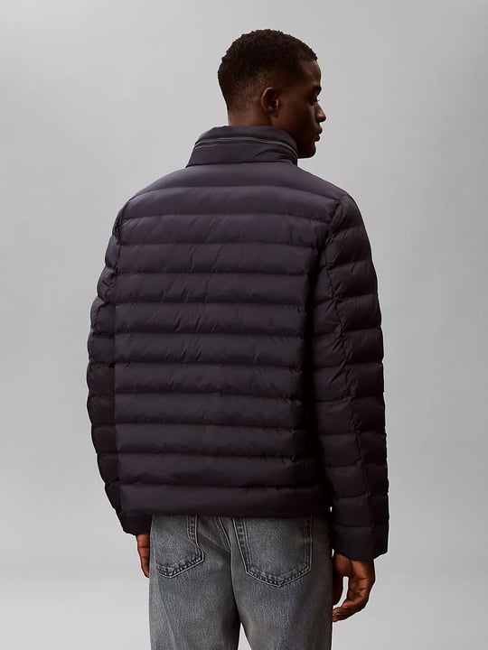 Calvin Klein Calvin Klein Erkek Fermuarlı Dik Yaka Kapitoneli Cep Detaylı Lacivert Mont LV04RC511G-CEF