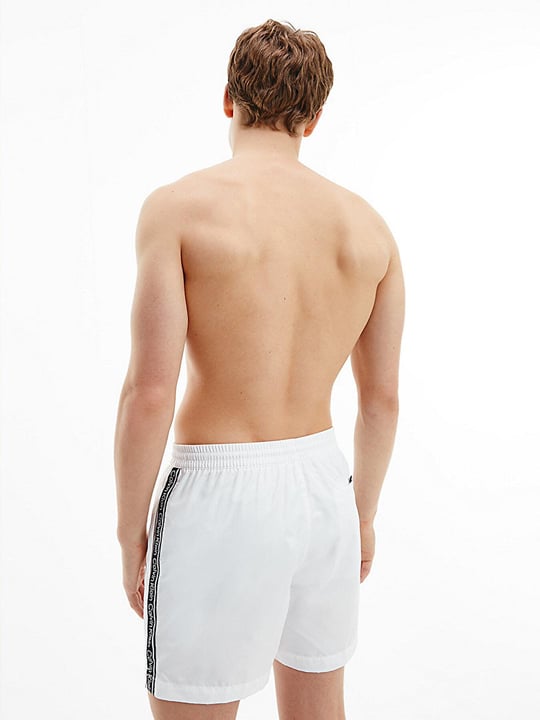 Calvin Klein Calvin Kleın Erkek File Astarlı Beli Lastikli Beyaz Mayo KM0KM00741-BEY
