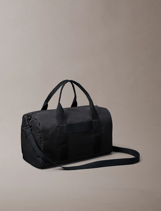 Calvin Klein Calvin Klein Erkek Geniş Fermuar Kapama Çok Bölmeli Düz Ck İşlemeli Logo Siyah Valiz LV04D3413G-UB1
