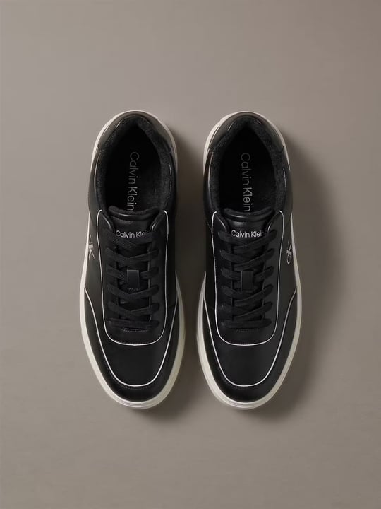 Calvin Klein Calvin Klein Erkek Hakiki Deri İçi Sıcak Astarlı Airfit Tabanlı Kabartma Logolu Siyah Sneaker HM0HM02287-0GK