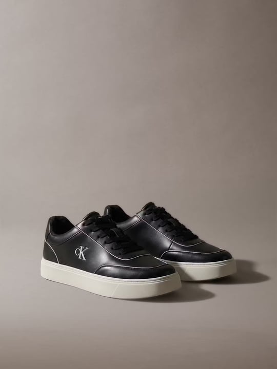 Calvin Klein Calvin Klein Erkek Hakiki Deri İçi Sıcak Astarlı Airfit Tabanlı Kabartma Logolu Siyah Sneaker HM0HM02287-0GK