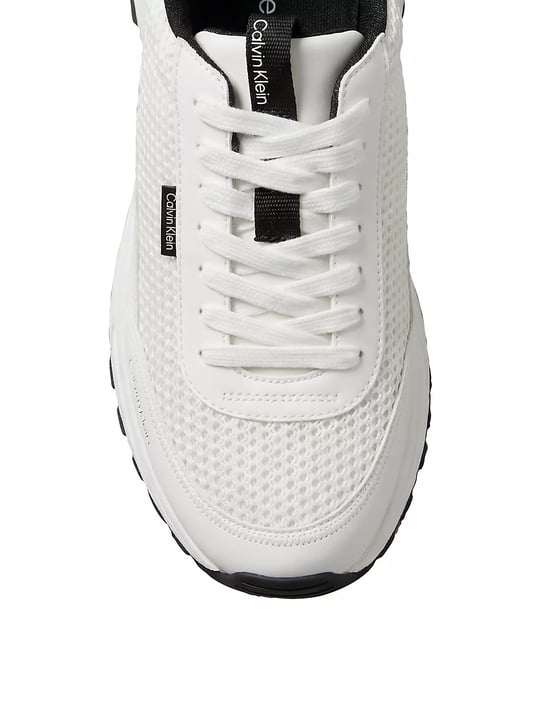 Calvin Klein Calvin Klein Erkek Kalın Topuk Deri Bağcıklı Rahat Taban Beyaz Sneaker HM0HM02240-01W