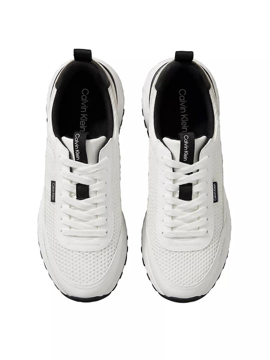 Calvin Klein Calvin Klein Erkek Kalın Topuk Deri Bağcıklı Rahat Taban Beyaz Sneaker HM0HM02240-01W