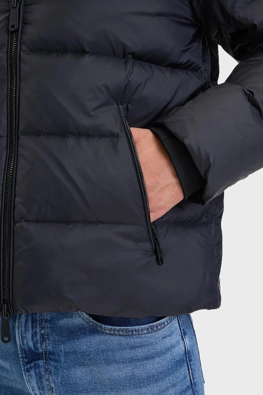 Calvin Klein Calvin Klein Erkek Kapitoneli Regular Fit Kapüşonlu Şişme Siyah Mont LV04RH502G-UB1