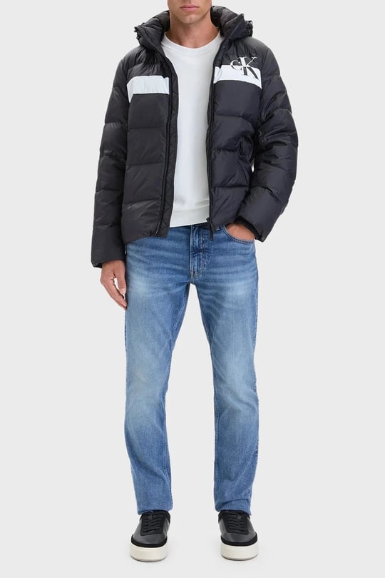 Calvin Klein Calvin Klein Erkek Kapitoneli Regular Fit Kapüşonlu Şişme Siyah Mont LV04RH502G-UB1