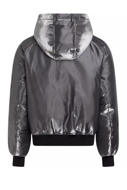 Calvin Klein Calvin Kleın Erkek Kapşonlu Yaka Fermuarlı Uzun Kollu Gri Mont J30J324079-0GK