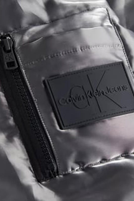 Calvin Klein Calvin Kleın Erkek Kapşonlu Yaka Fermuarlı Uzun Kollu Gri Mont J30J324079-0GK