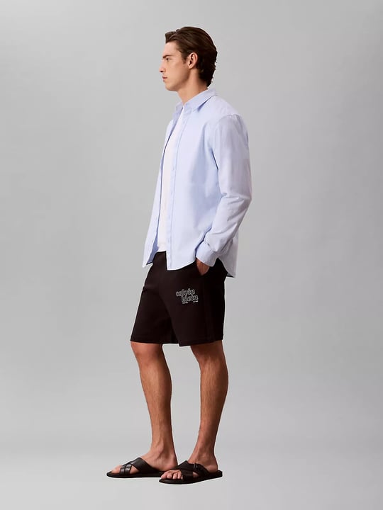 Calvin Klein Calvin Klein Erkek Kısa Boy Dokuma Kumaş Yazlık Kullanım Siyah Şort LV04RG209G-UB1