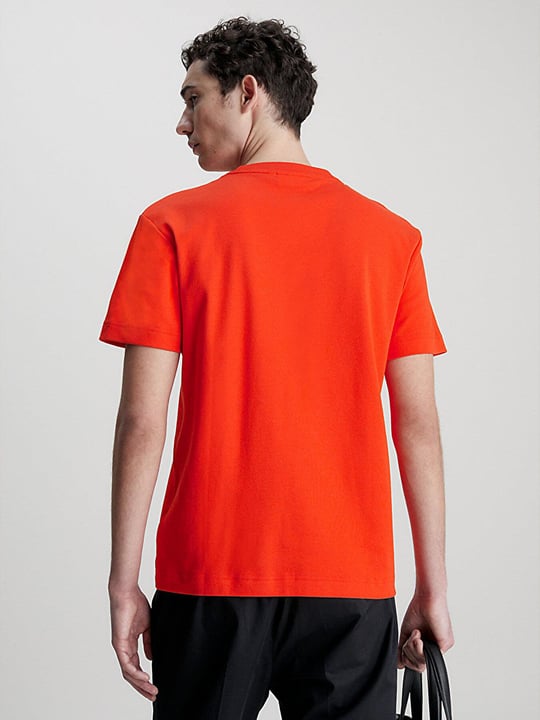Calvin Klein Calvin Kleın Erkek Logolu Kısa Kollu Pamuklu Kırmızı T-Shirt K10K109894-SB1