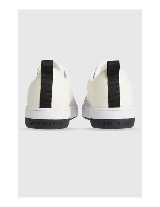 Calvin Klein Calvin Kleın Erkek Logolu Bağcıklı Deri Bej Ayakkabı YM0YM00574-0F6