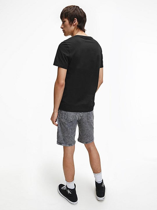Calvin Klein Calvin Kleın Erkek Logolu Regular Fit Kısa Kollu Yuvarlak Yaka Siyah T-Shirt J30J314544-BAE