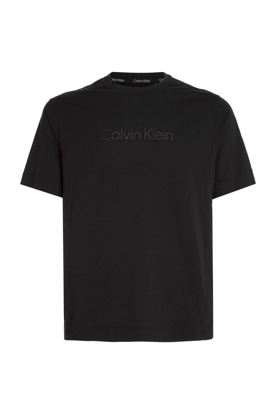 Calvin Klein Calvin Kleın Erkek Logolu Bisiklet Yaka Kısa Kol Standart Siyah T-Shirt 00GMS3K108-BAE