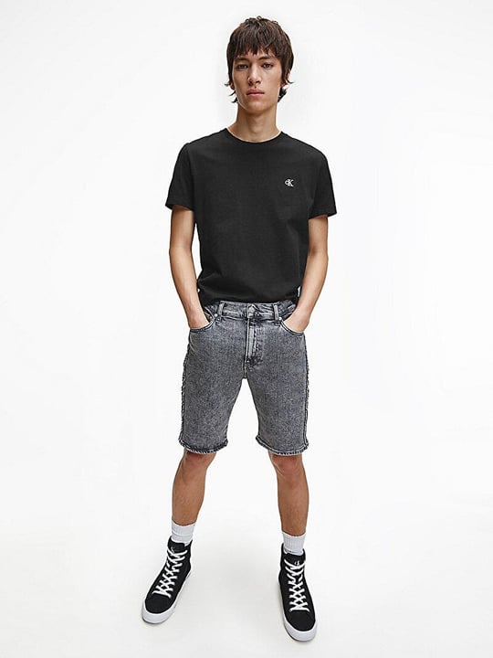Calvin Klein Calvin Kleın Erkek Logolu Regular Fit Kısa Kollu Yuvarlak Yaka Siyah T-Shirt J30J314544-BAE