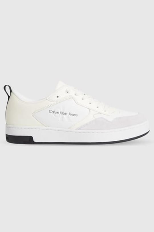 Calvin Klein Calvin Kleın Erkek Logolu Bağcıklı Deri Bej Ayakkabı YM0YM00574-0F6