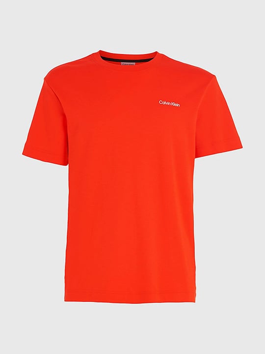 Calvin Klein Calvin Kleın Erkek Logolu Kısa Kollu Pamuklu Kırmızı T-Shirt K10K109894-SB1