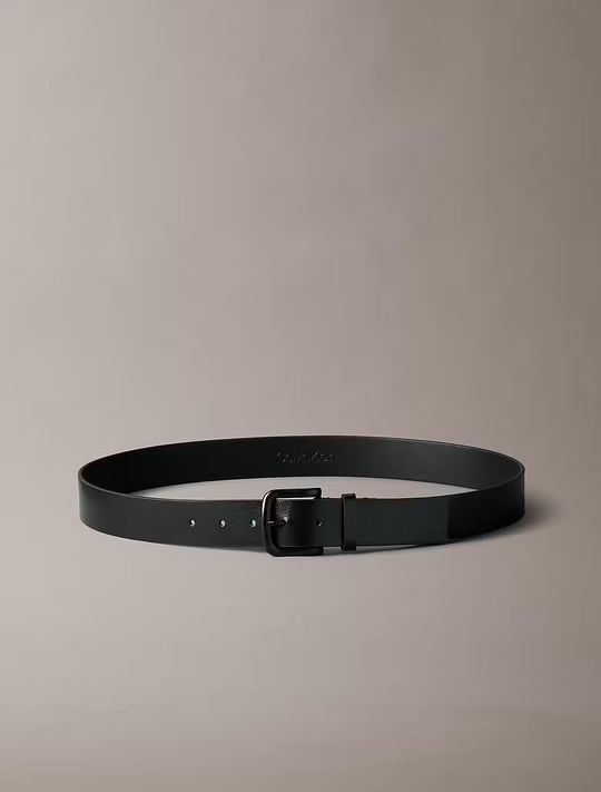 Calvin Klein Calvin Klein Erkek Logolu Ayarlanabilir Tokalı Siyah Kemer LV04D7041G-V8N