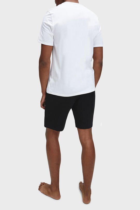 Calvin Klein Calvin Kleın Erkek Marka Logolu Basic Bisiklet Yaka Kısa Kollu Beyaz T-Shirt 000NM1903E-BEYAZ