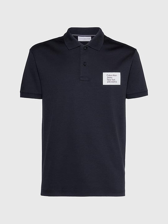 Calvin Klein Calvin Kleın Erkek Marka Logolu Polo Yakalı Organik Pamuklu Siyah Polo Yaka T-Shirt J30J322854-BEH