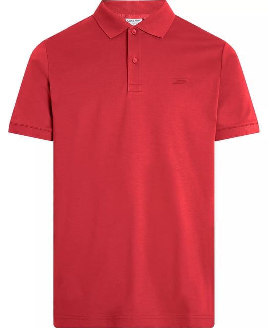 Calvin Klein Calvin Kleın Erkek Marka Logolu Polo Yakalı Organik Pamuklu Kırmızı1 Polo Yaka T-Shirt K10K111657-XCQ